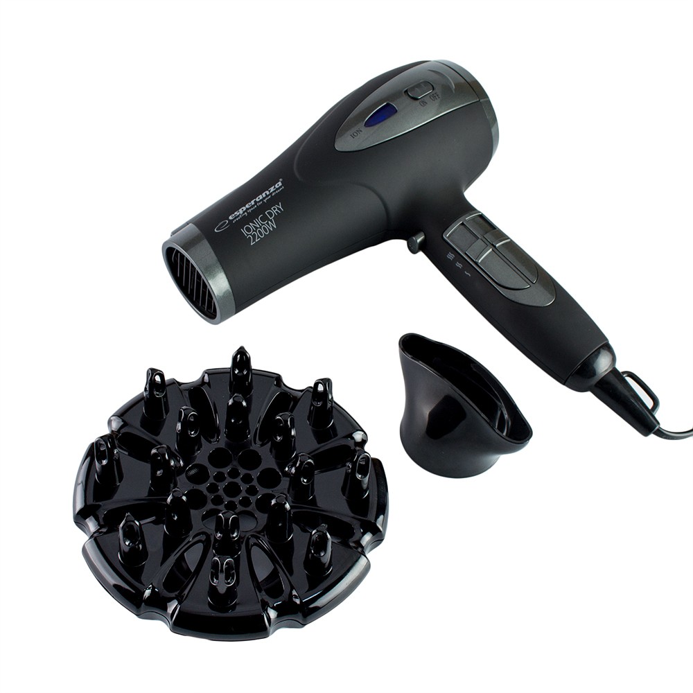 Uscator de par, 2200 W, 3 trepte de temperatura, functie ionica, Esperanza Vivien - imagine 12
